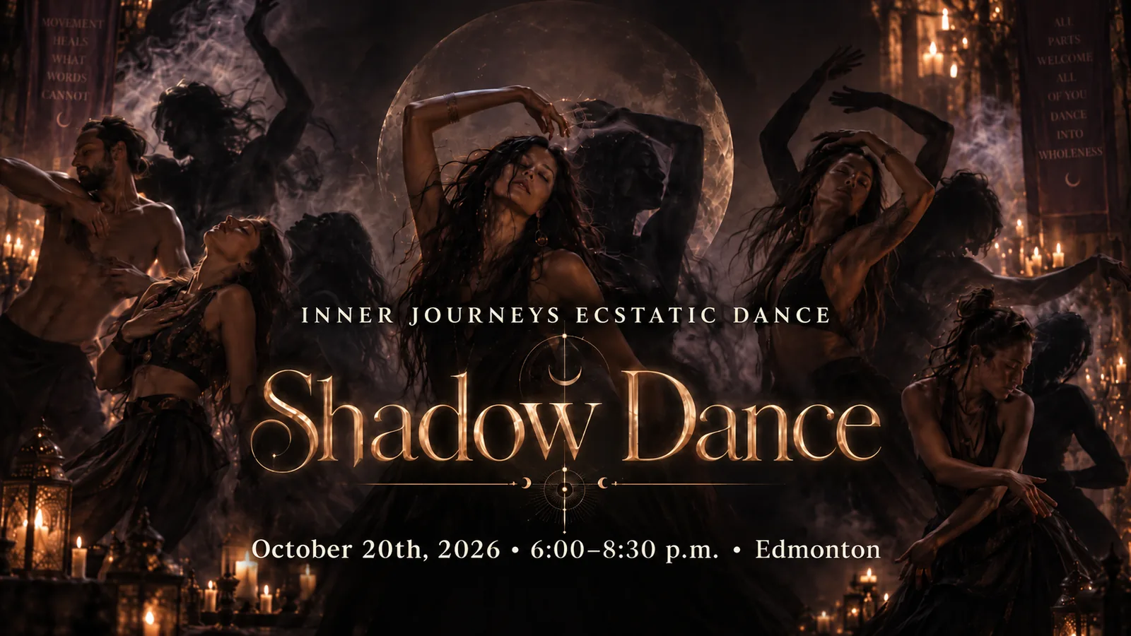 Inner Journeys Ecstatic Dance: Shadow Dance, Tuesday, October 20, 2026, 6:00 p.m. MT, Integrity Seminars, 14920 Stony Plain Rd, Edmonton